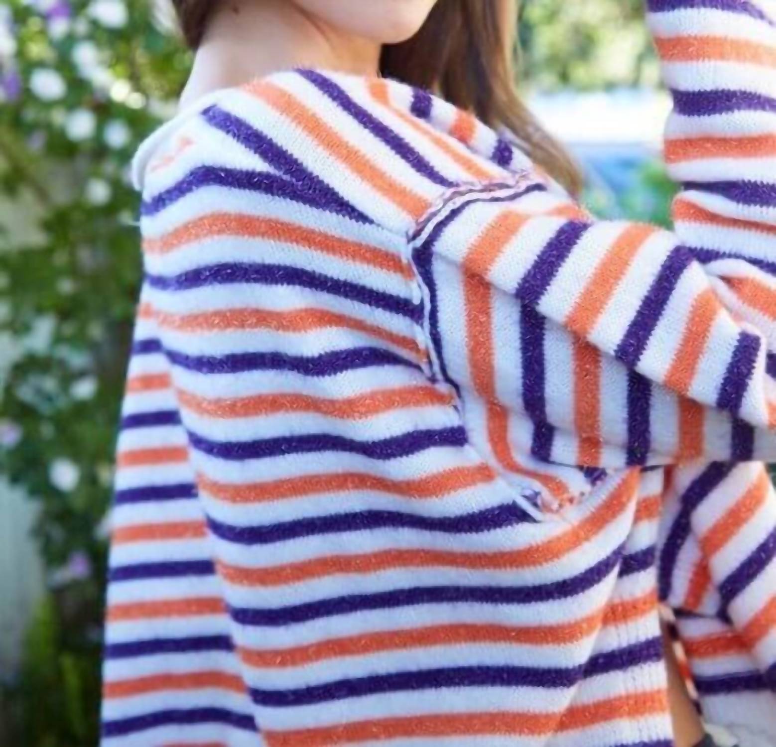Peach Love - Kathryn Soft Striped Sweater