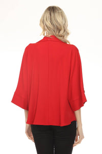 Joseph Ribkoff - Surplice Blouson 3/4 Sleeve Top