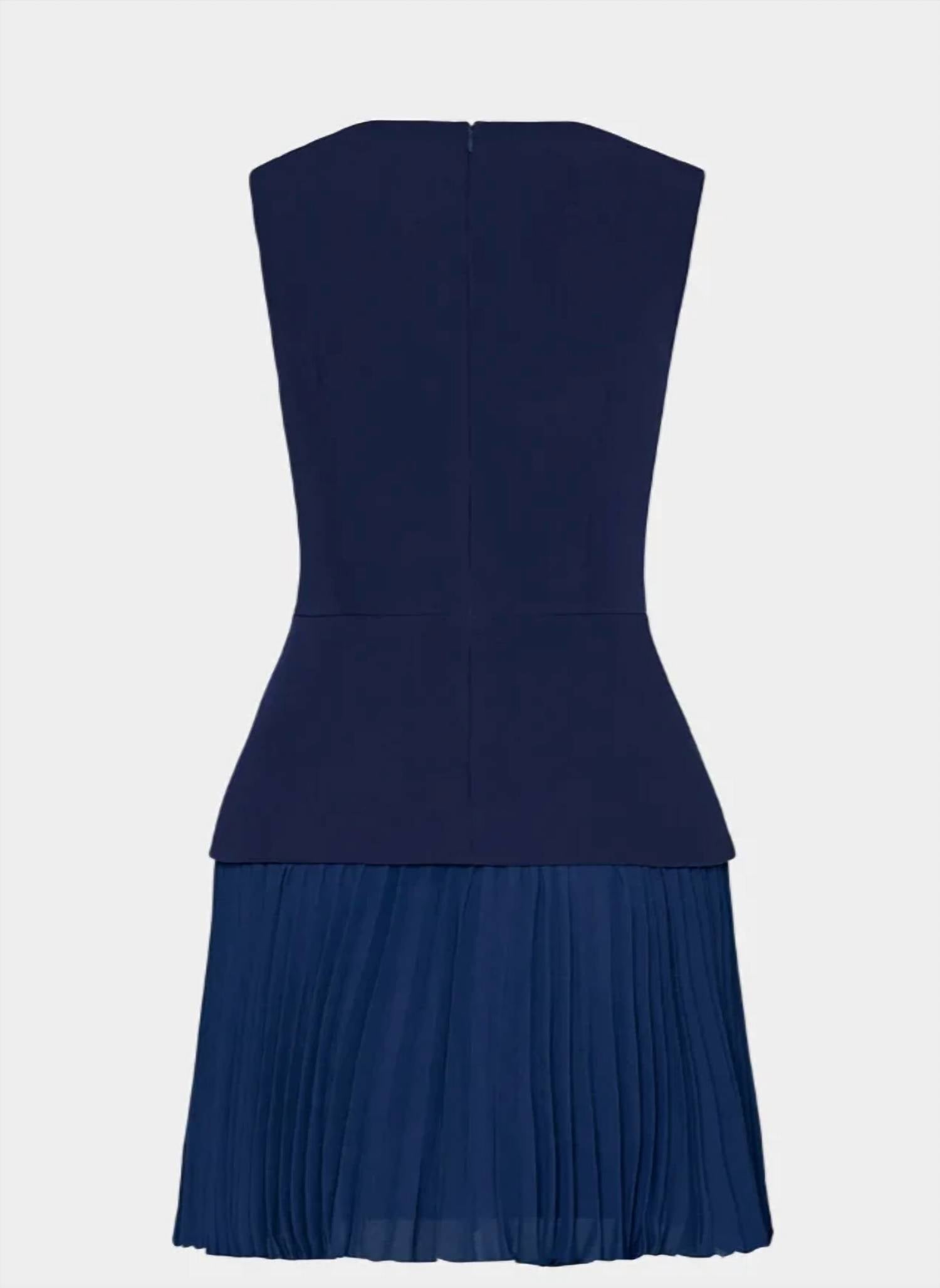 Milly - HADDY PLEATED MINI DRESS