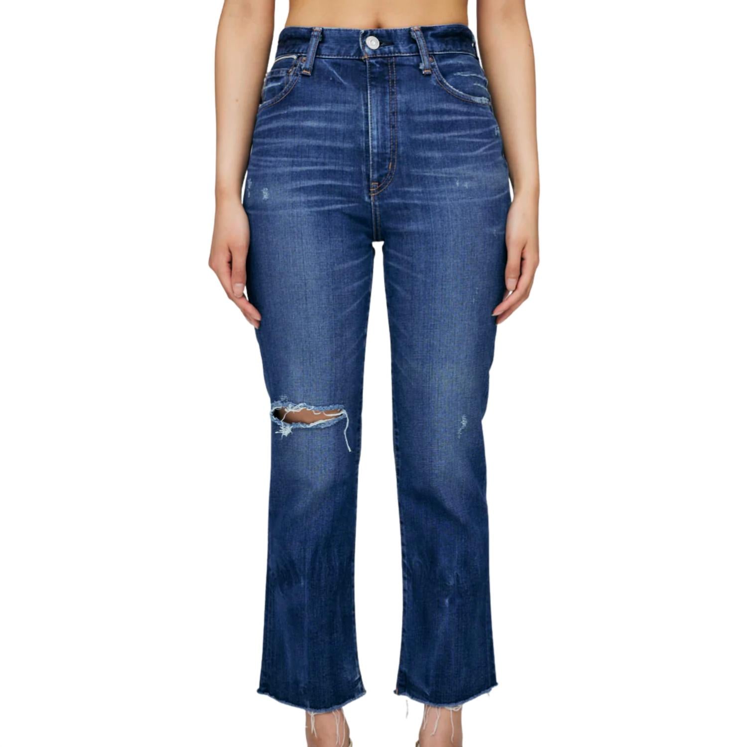 Moussy - Rhode Cropped Flare Jeans
