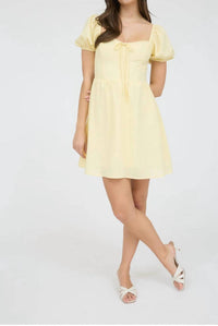 Blu Pepper - Taylor Puff Sleeve Mini Dress
