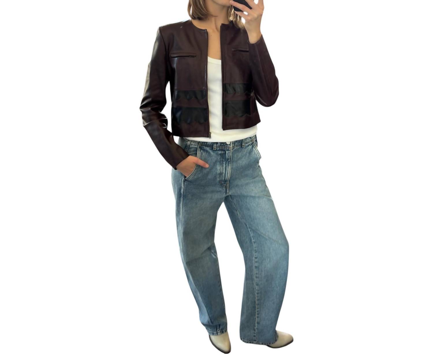 Ulla Johnson - Callisto Leather Shirt Jacket