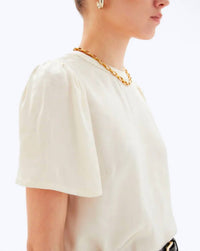 Chrldr - TIGER TIA FLUTTER SLEEVE TOP