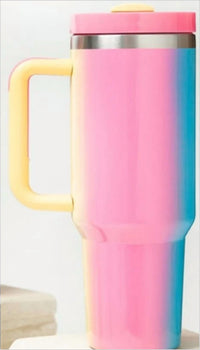 Wall To Wall - Vertical Rainbow 40 Oz Stainless Steel Insulated Tumbler