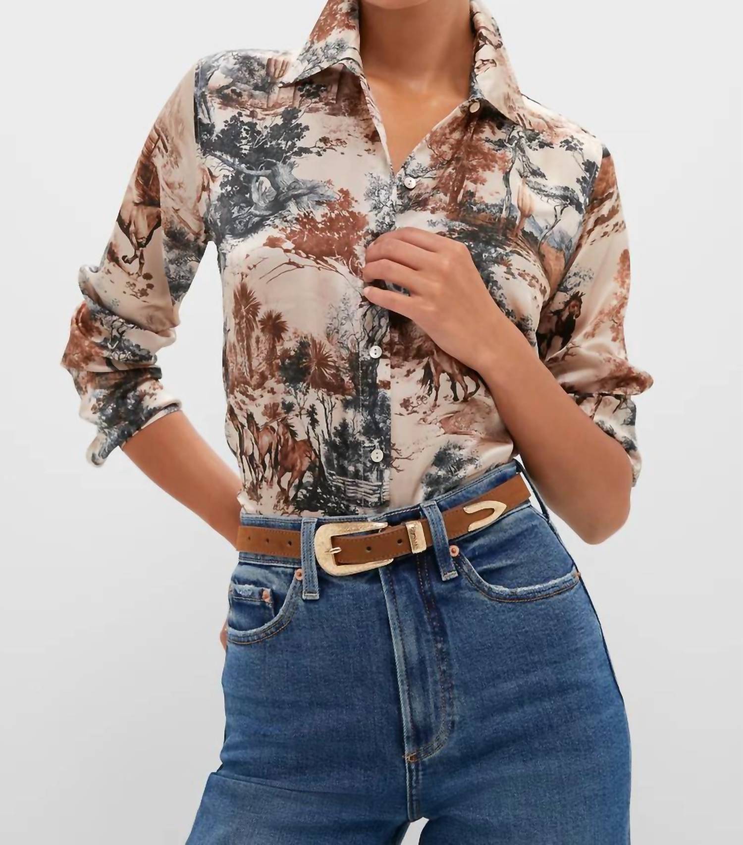 L'Agence - Tyler Long Sleeve Blouse