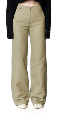 Maison Margiela - Wide Leg Khaki Pants