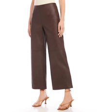 Karen Kane - Belen Vegan Faux Leather Cropped Pant