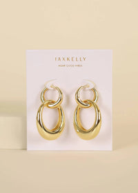 Jaxkelly - Women's Hoop Coupled Earrings