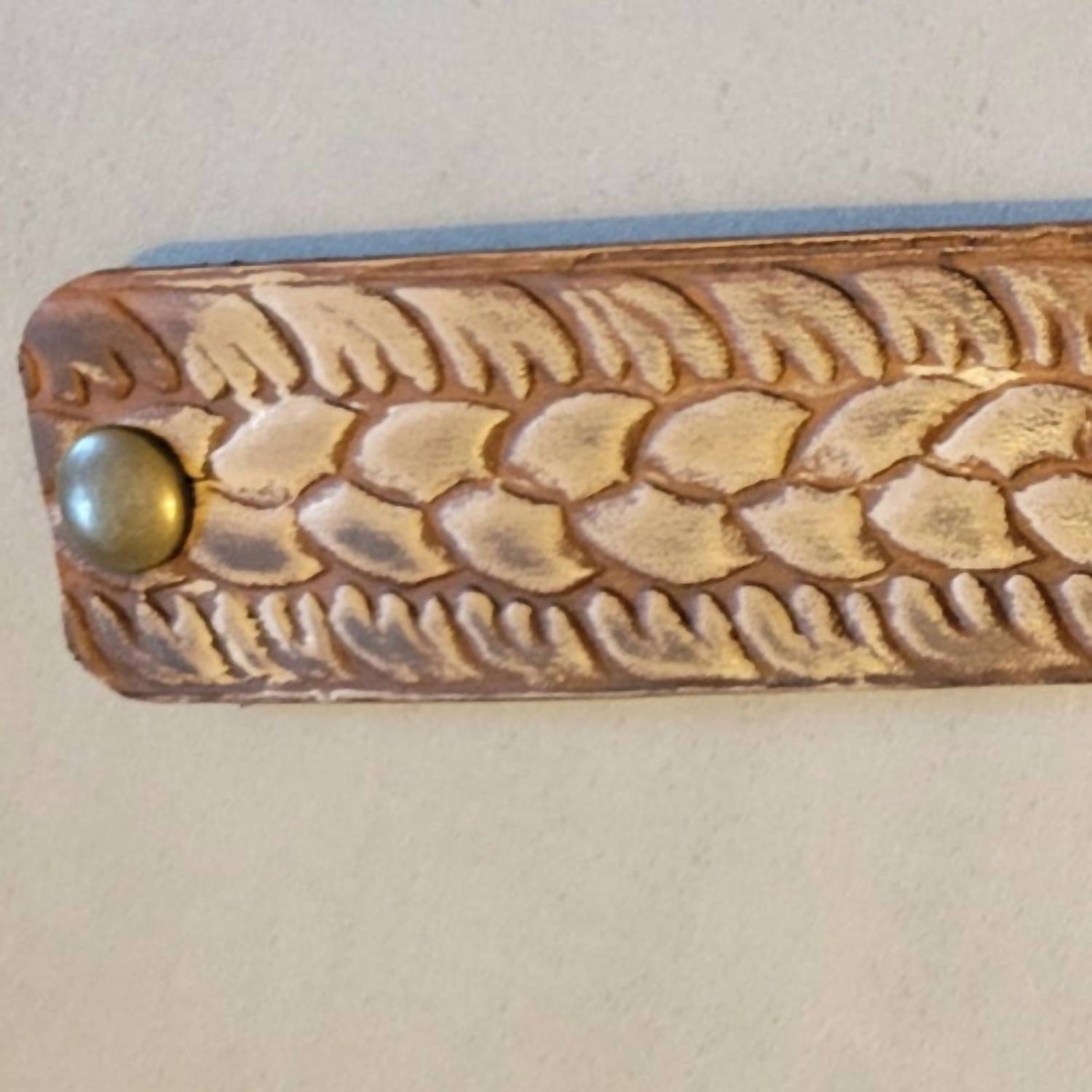 A Rare Bird - Hand-tooled Leather Bracelet