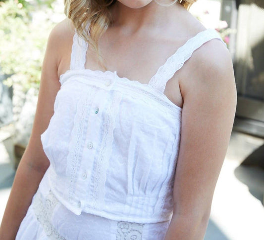 Theme - Tween's Skylar Heart Lace Tank Top