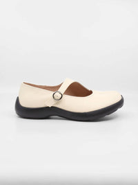 All Black - Women's Split Toe Mary Jane Flat
