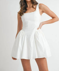 Mable - Patri Corset Mini Dress With Lace Up Detail