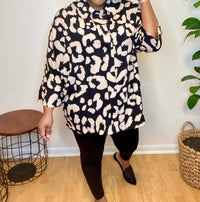 Umgee - Leopard Tiered Top