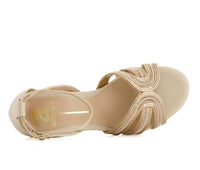 Andrea - Women's Medium Heel Ankle Strap Sandals