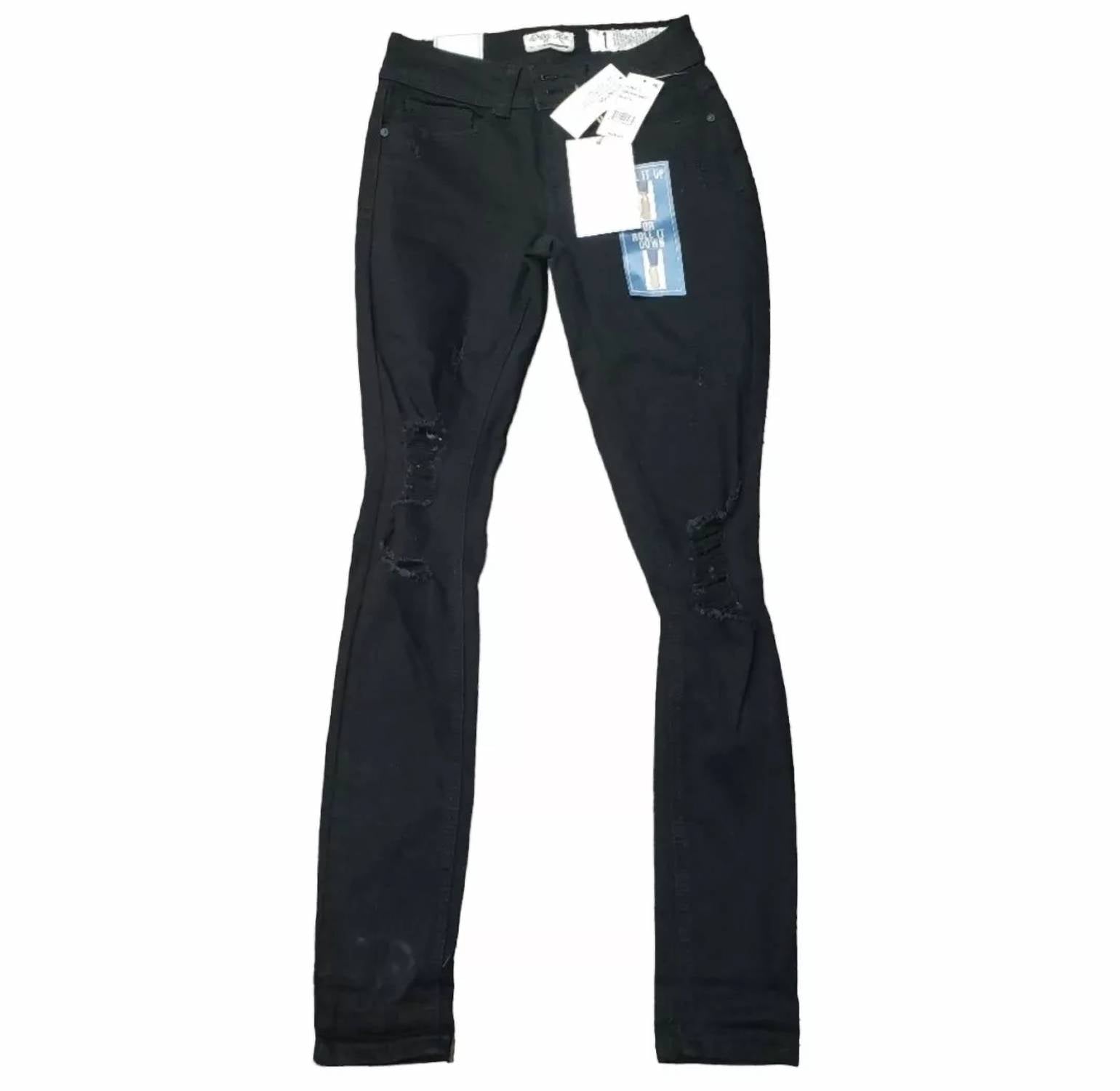 Indigo Rein - Women's Mid Rise Distressed Ankle Jean
