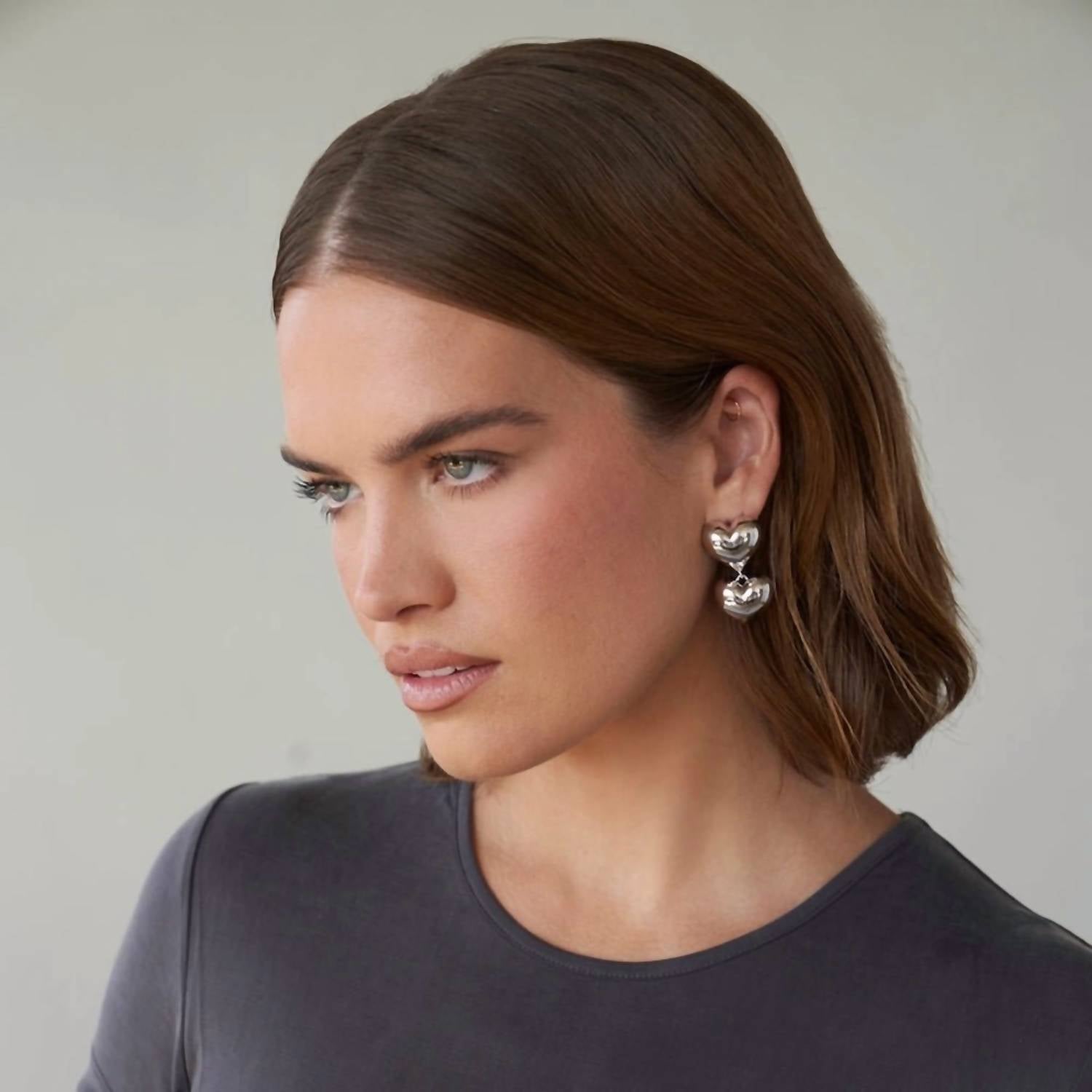 Lili Claspe - Women's Bubble Small Heart Earrings