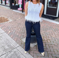 Entro - Feathered Frost Knit Tank