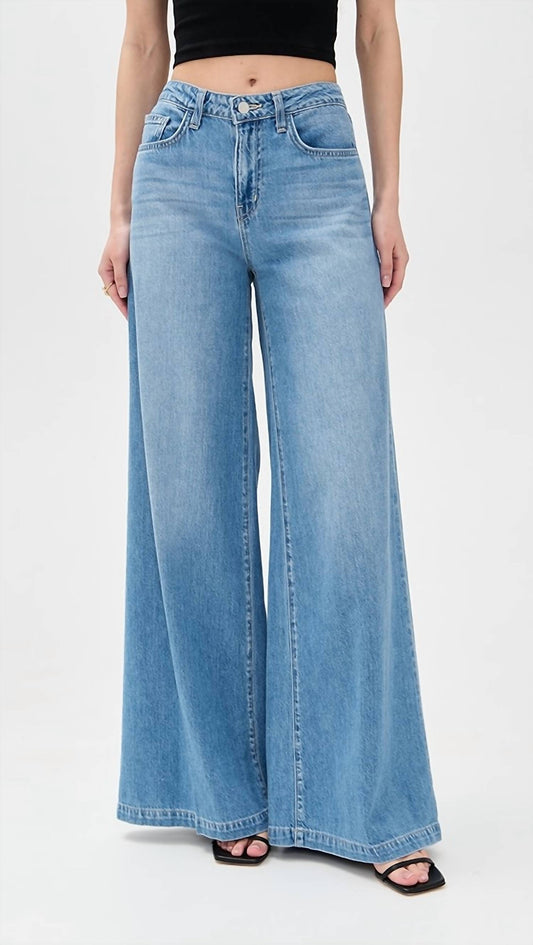 L'Agence - Quincy High Rise Wide Leg Jeans