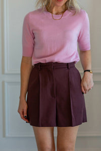 Herskind Reggy Mid Rise Shorts in mahogany - women's shorts - view 4