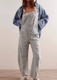 Free People - Good Luck Stripe Overall