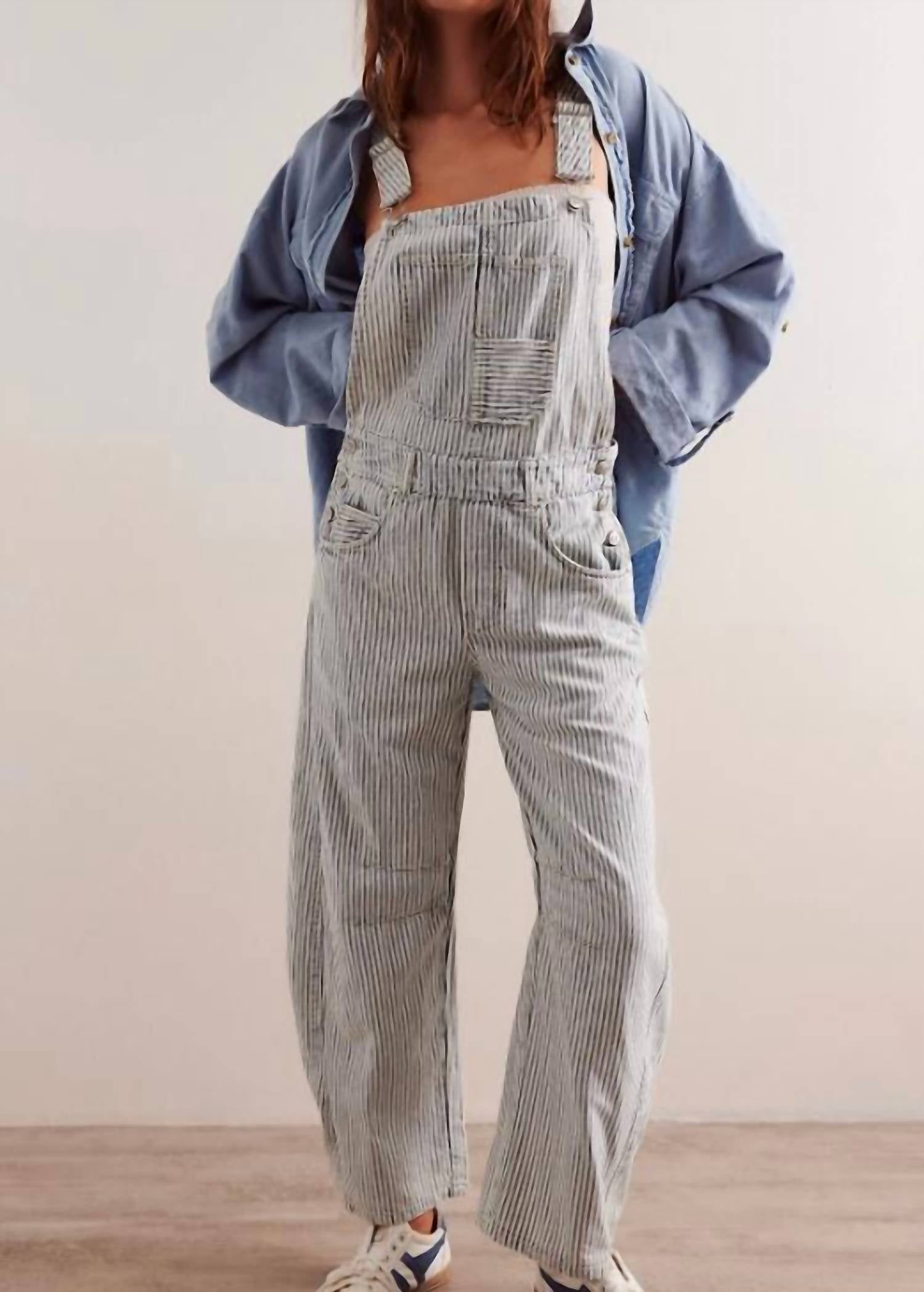 Free People - Good Luck Stripe Overall