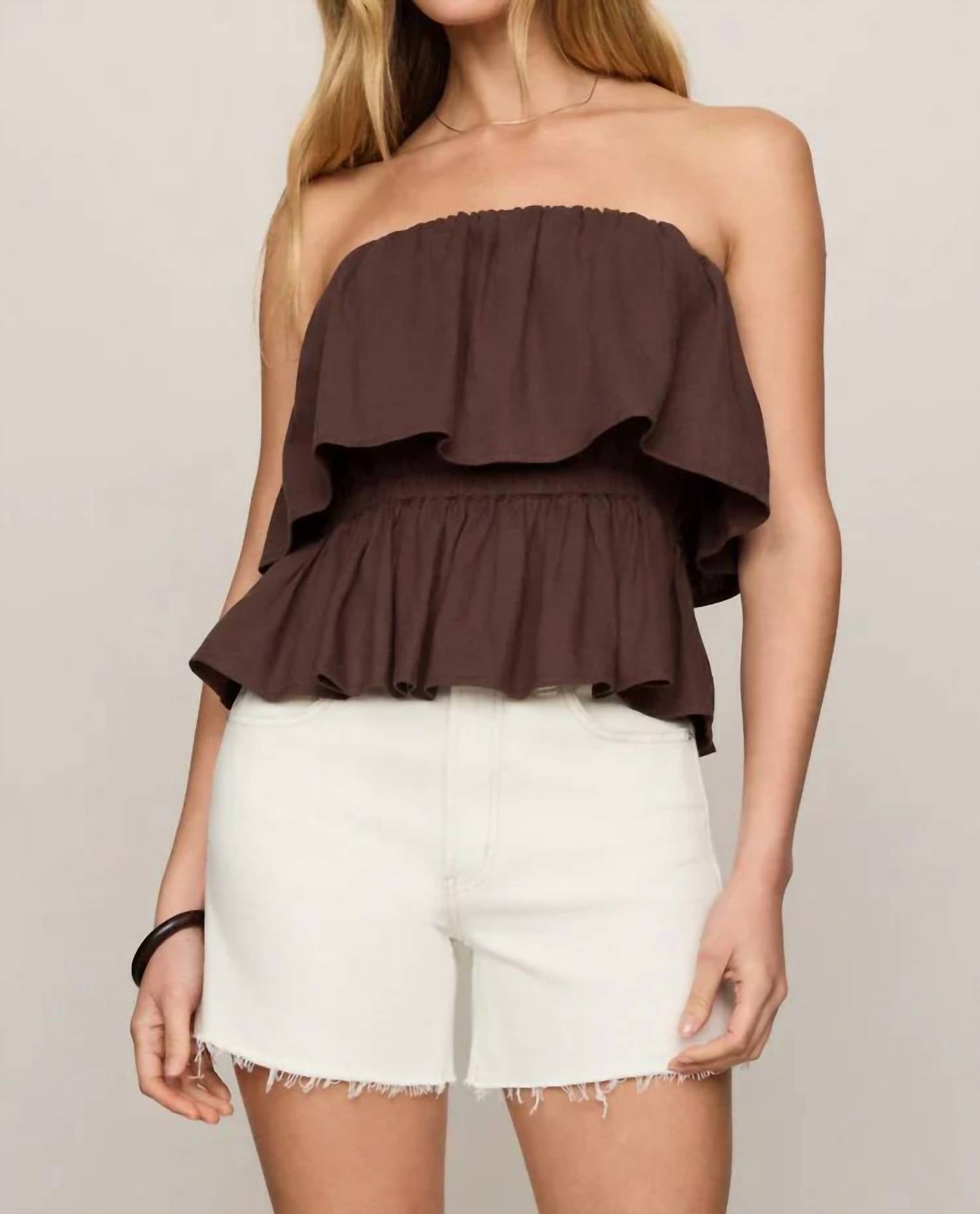 Z Supply - Mabel Strapless Linen Top