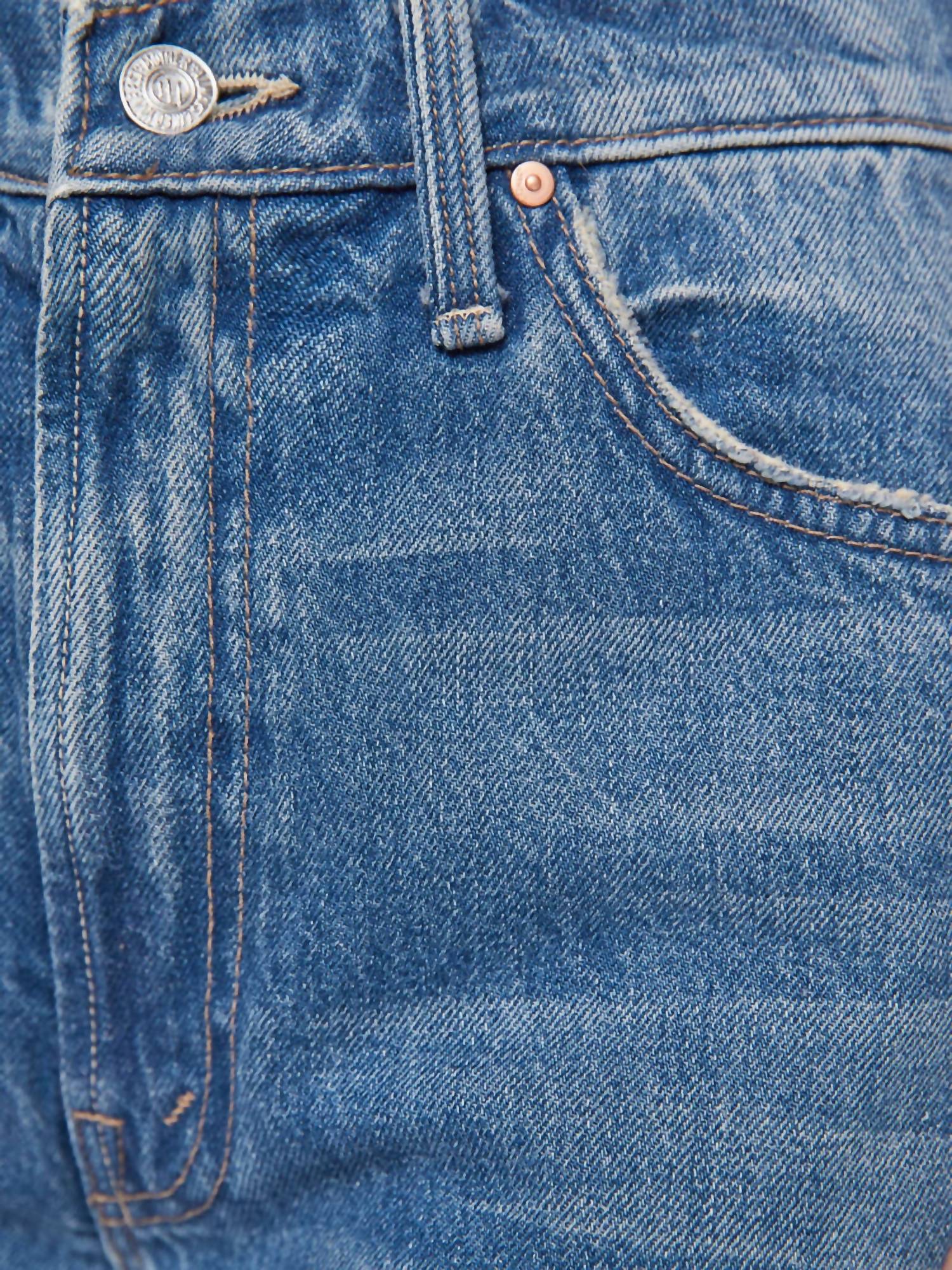 Mother Ditcher Roller Zip Sneak Jeans in remember when - women's jeans - alternate view