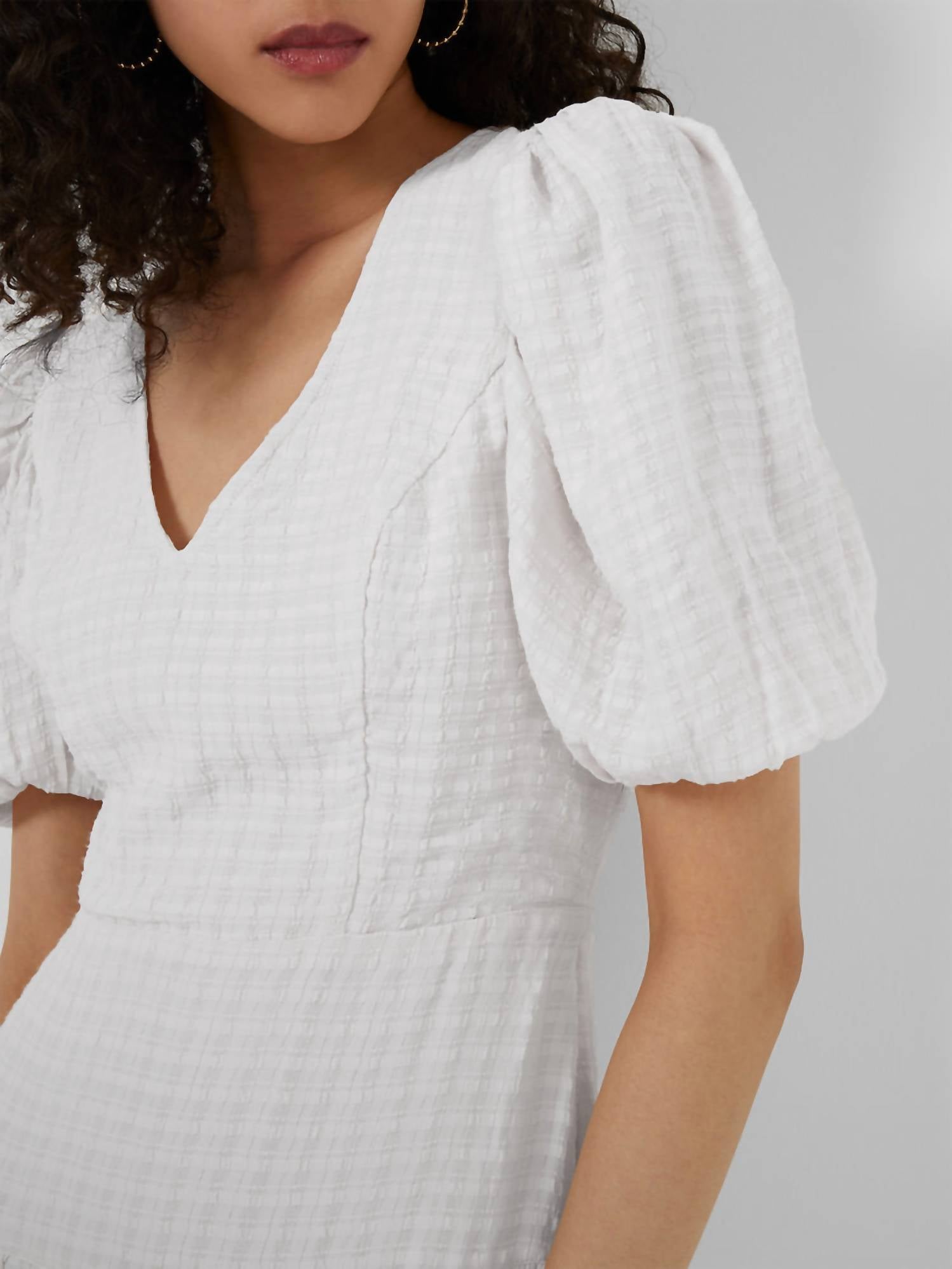 BIRCH GINGHAM TIERED DRESS