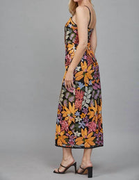 Fate - Women's Floral Sequin Midi Dress