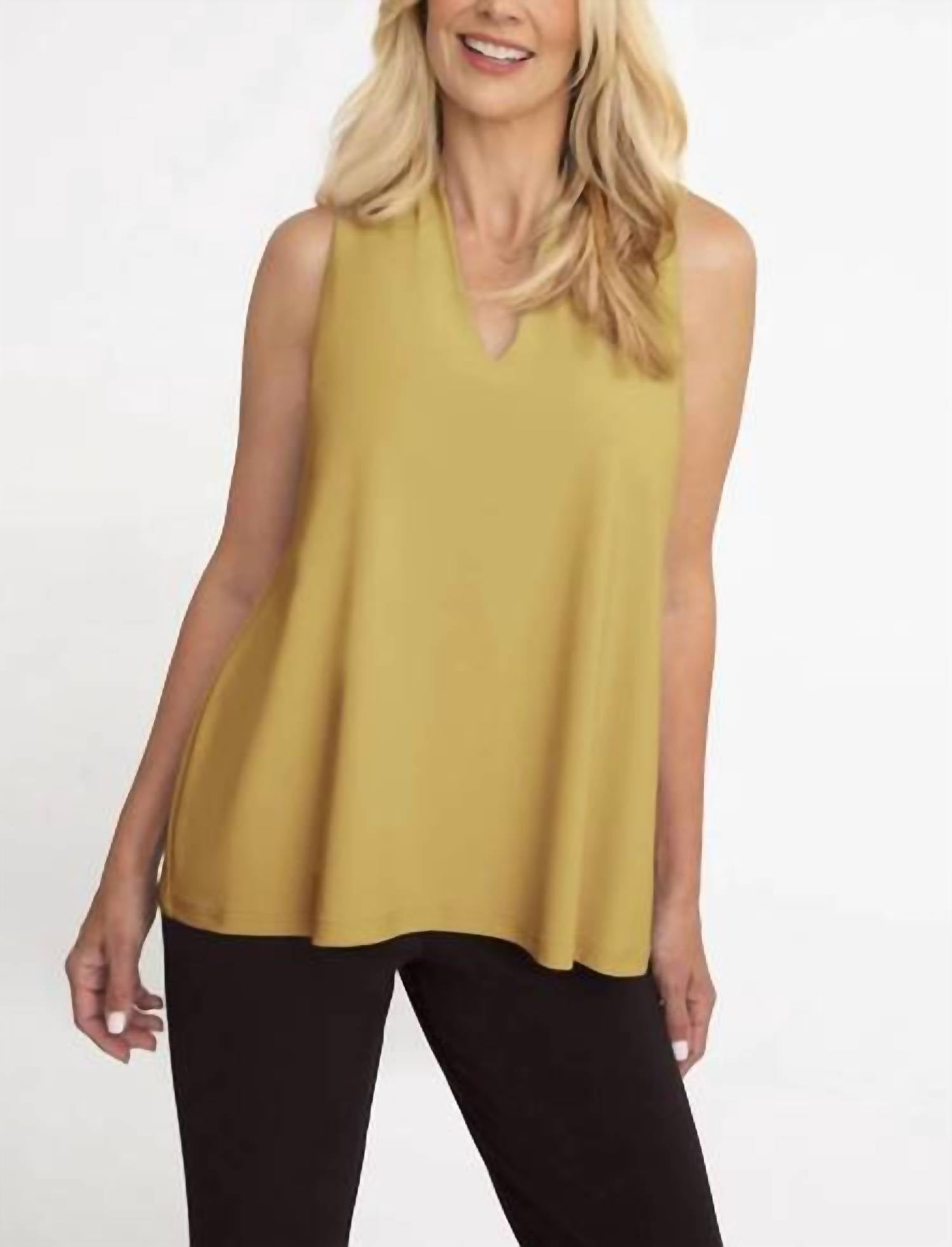 Sympli - Deep-v Trapeze Tank Top