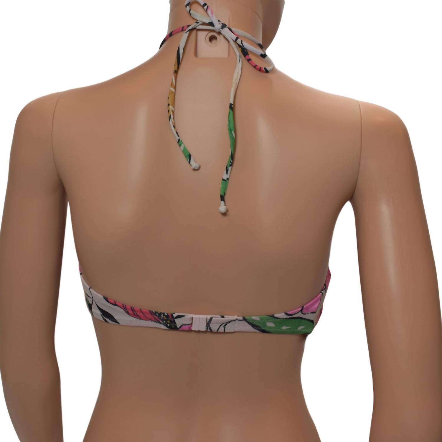 Women's Floral Underwire Halter Strap Bikini Top