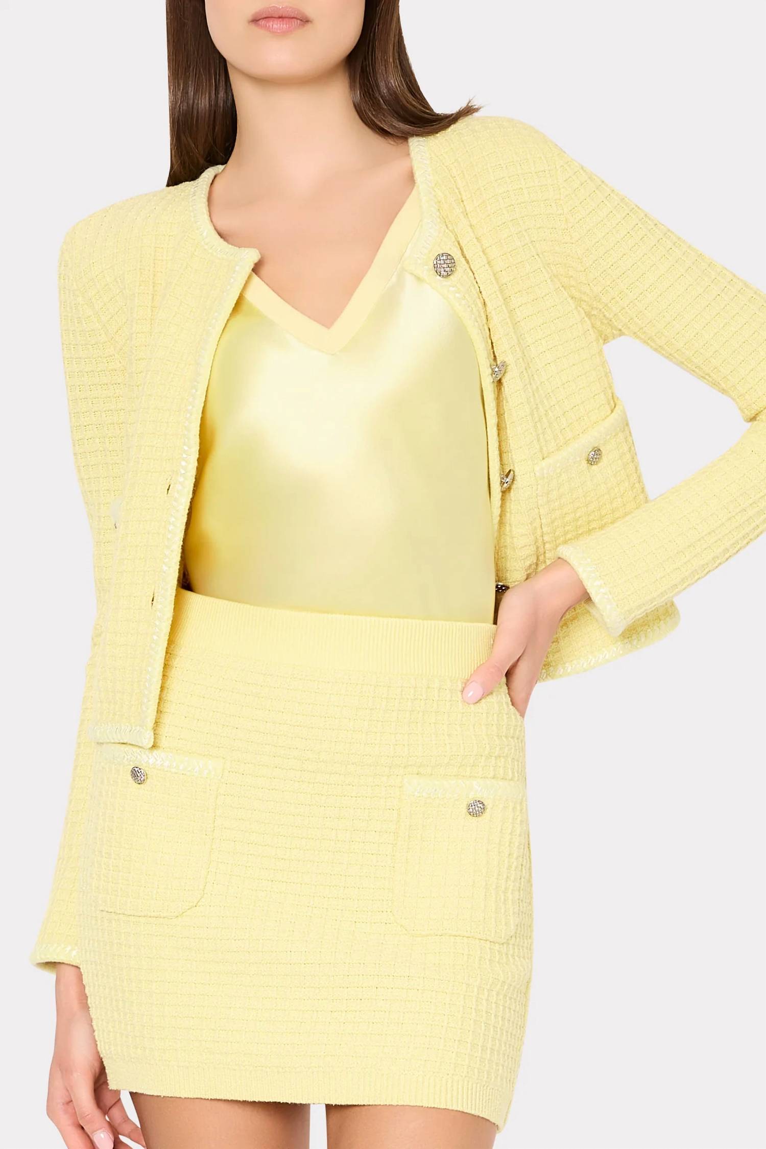 Milly - Saige Textured Mini Skirt
