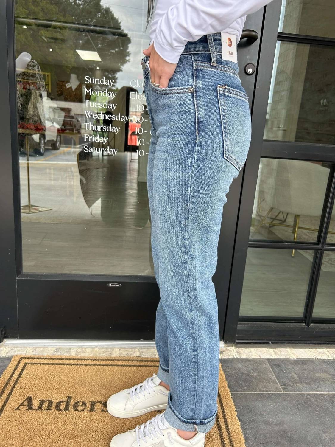 Just Black Denim - Clean Stretch Straight Leg Jeans