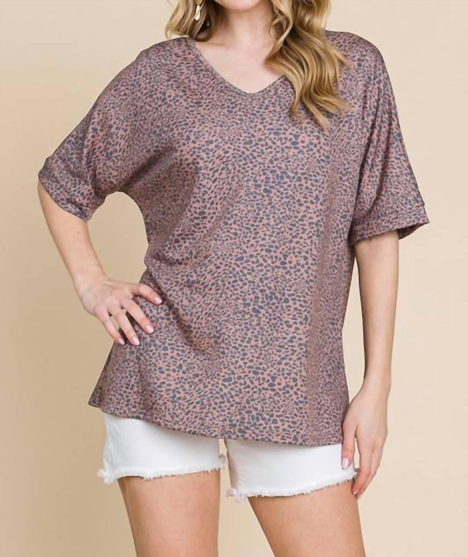 Bombom - Women's V-neck Top