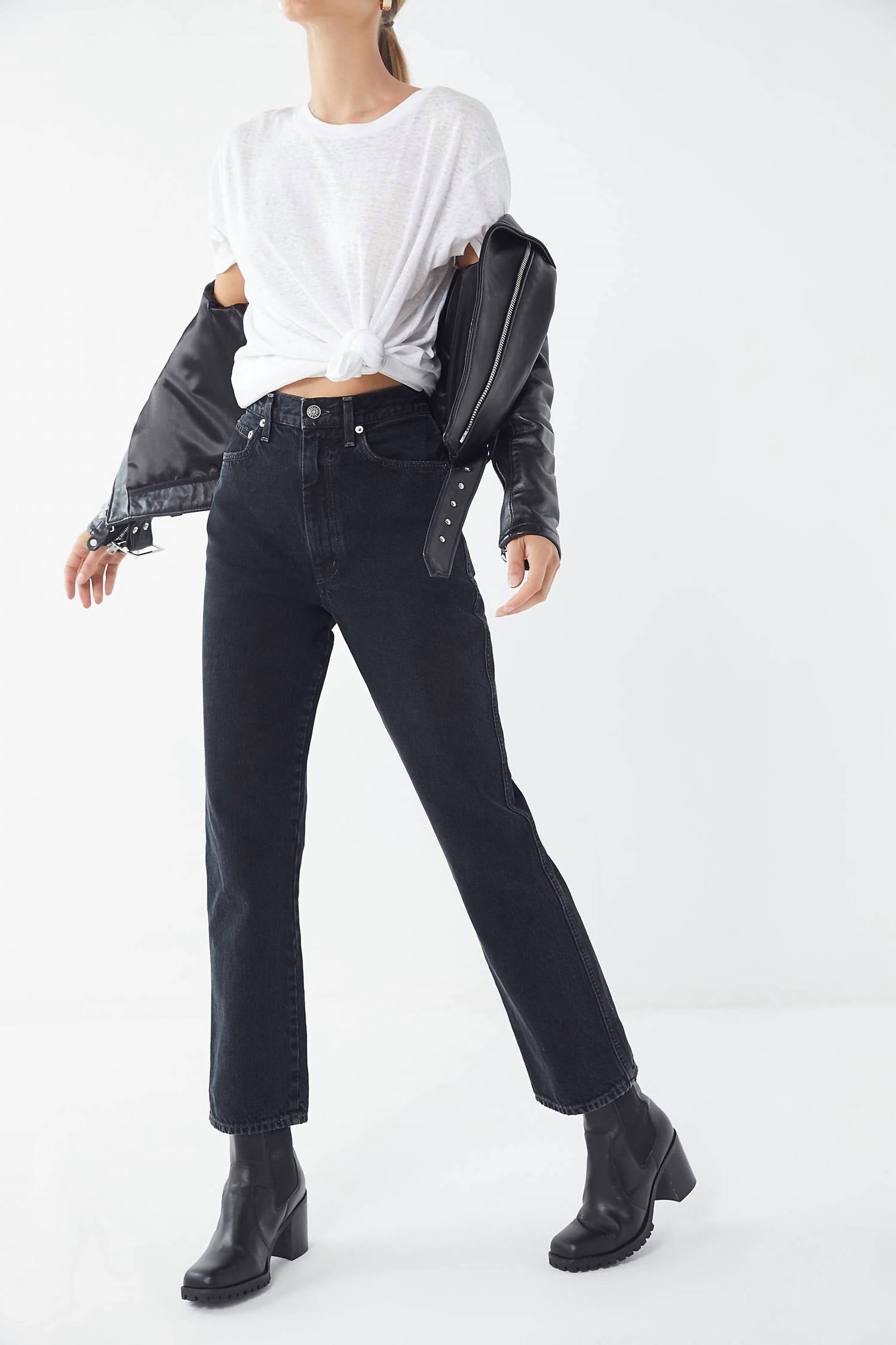 Agolde - Pinch Waist High Rise Kick Jeans