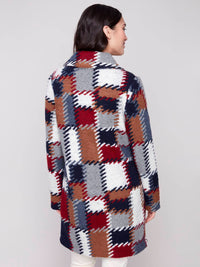Charlie B - Plush Knit Button Front Long Jacket