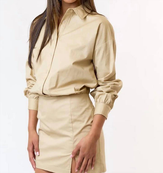 Blue Blush - Sleek Simple Mini Dress