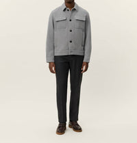 Les Deux Nash Twill Wool Jacket in grey - men's jacket