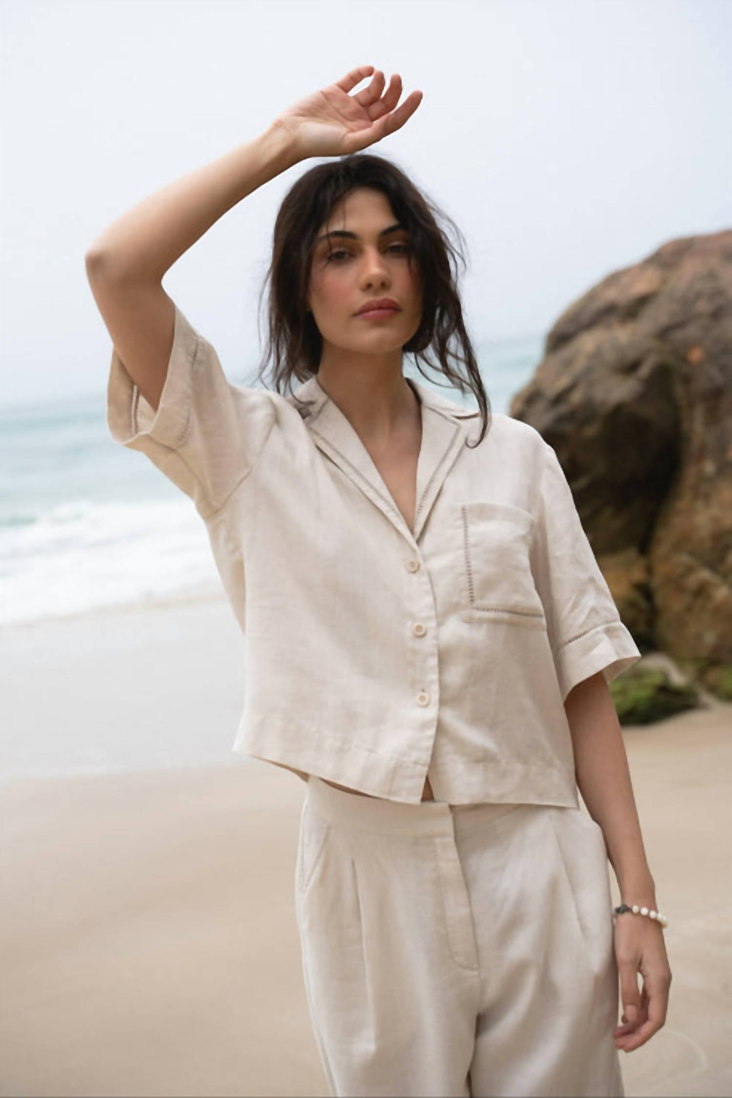 Lilly Pilly - Quin Linen Top