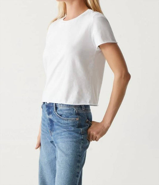 Michael Stars - Jackie Raw Edge Crew Neck Tee
