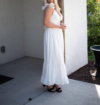 Main Strip - Women's Luna Ruffle Maxi Dress