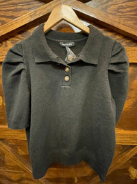 Jacquie The Label Women's Jackie Top in black - women's blouse - detail view