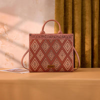 Wrangler Aztec Studded Tote & Crossbody bag in pink - women's bag