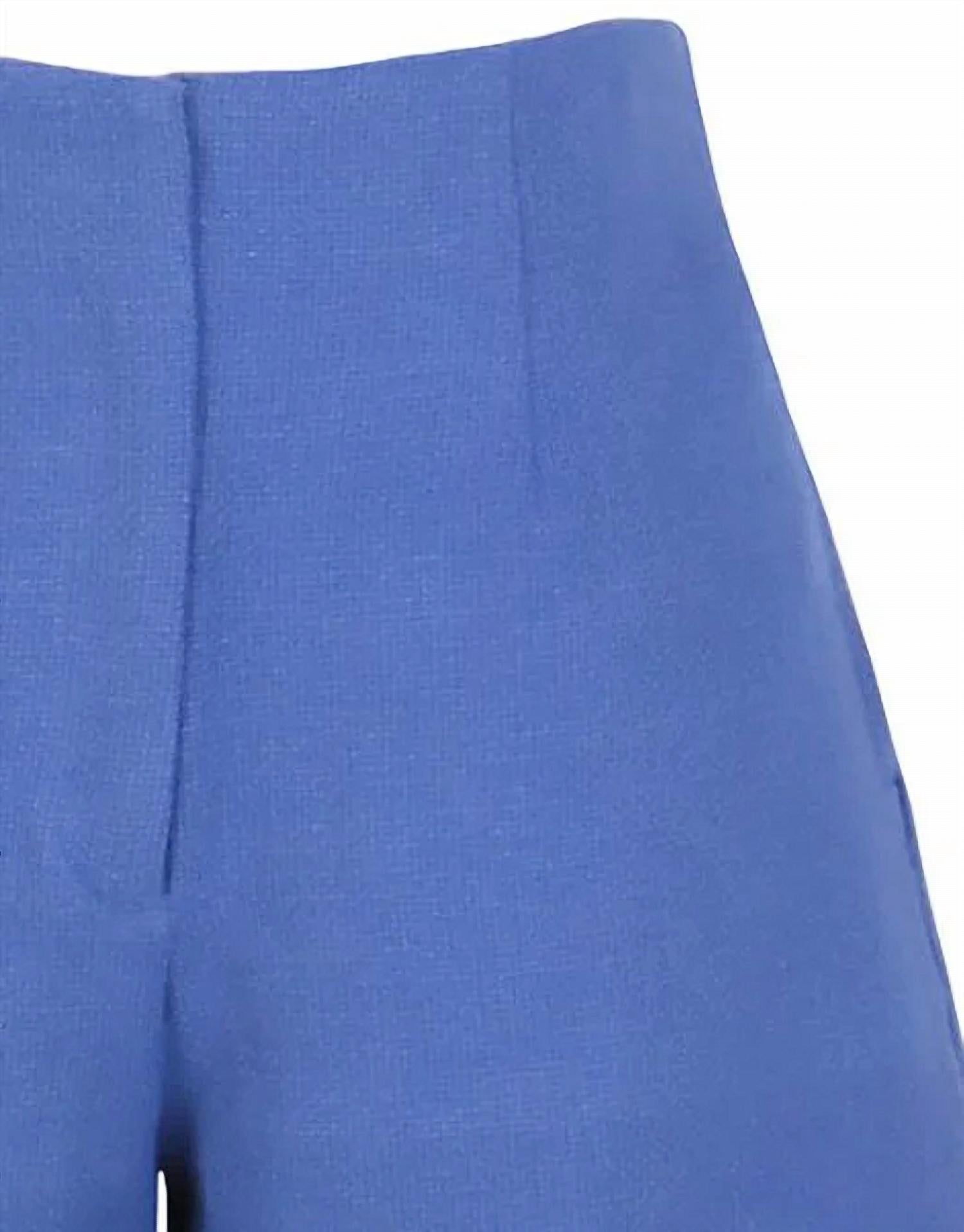 LUCY PARIS Women's Jovie Short in periwinkle - women's shorts - detail view