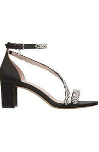 Naturalizer Soul Women's Ahava Ankle Strap Sandals in black - women's sandal - detail view