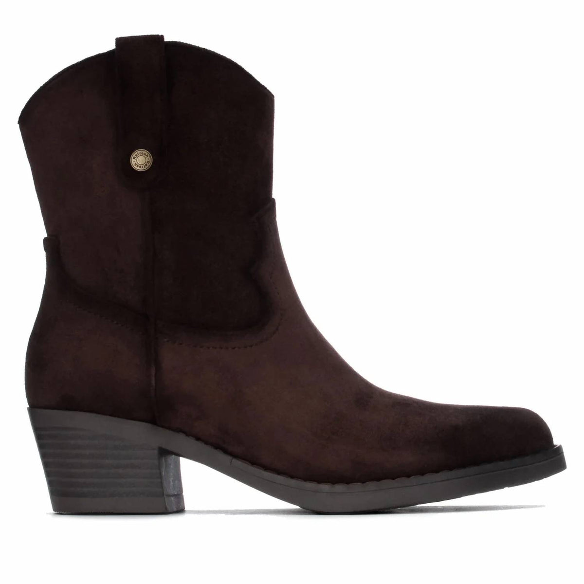 Refresh - Women's Italian Western Suede Ankle Booties