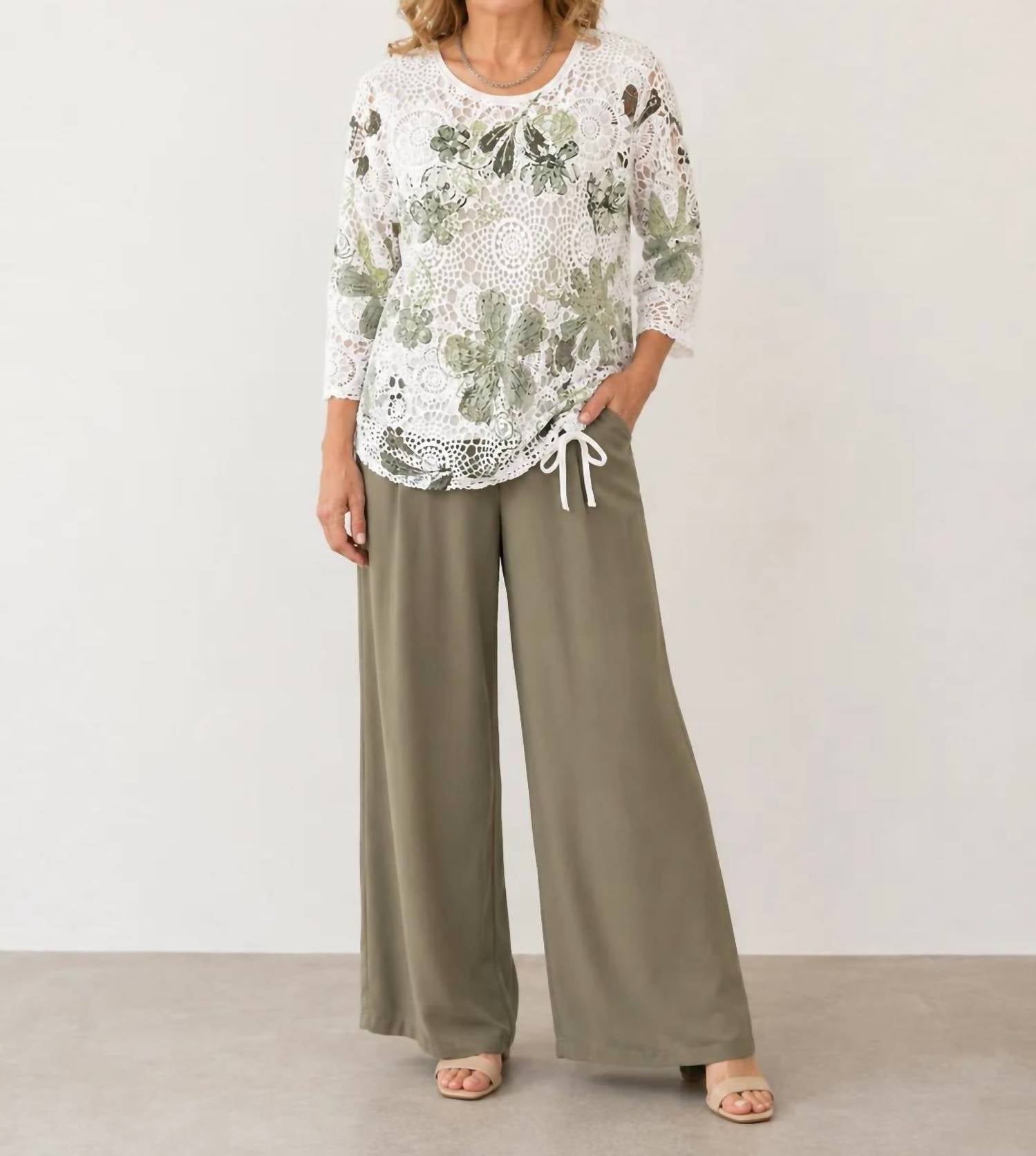 Picadilly - Drawstring Ruched Top