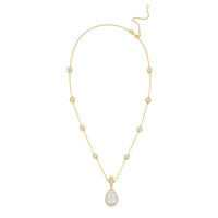 Diana M Jewels - Women's Pear & Round Lab-Grown Diamond Pendant Necklace (6.00 Ct) - Elegant