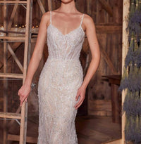 L'Amour by Calla Blanche Desiree Wedding Dress in ivory light nude - women's dress - alternate view