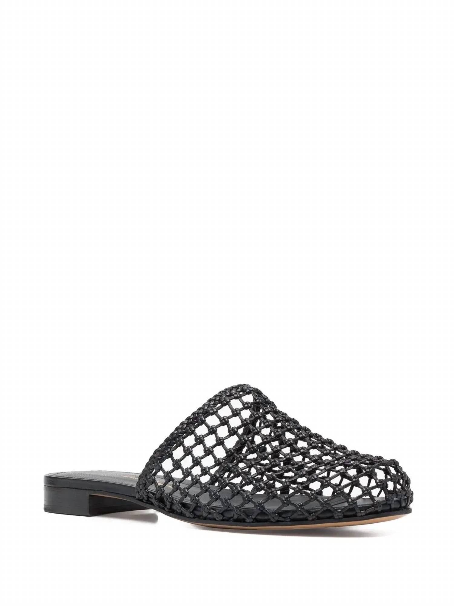 Salvatore Ferragamo - Women's Woven-design Leather Mules